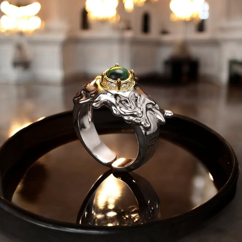 Malachite Talisman Ring